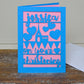 Papercut Christening Card