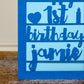 Papercut 1st Birthday Card