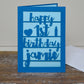 Papercut 1st Birthday Card