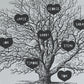 Personalised Vintage Family Tree Drawing Print