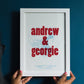 Personalised Map Location Heart Print