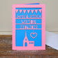 Wedding Day Church and Heart Laser Cut Greeting Card