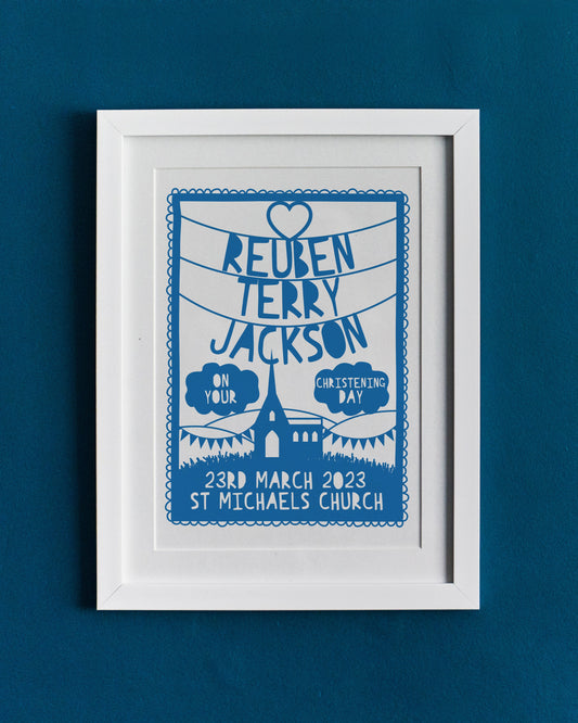 Personalised Christening Print