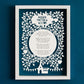 Personalised Christening Reading Poem Papercut