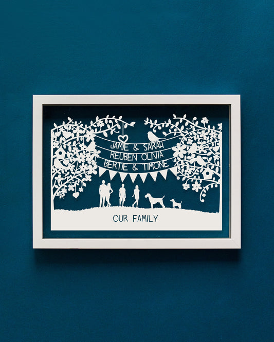 Personalised Family/Couples Papercut