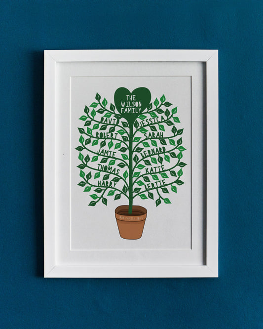 Personalised Family Tree Plant