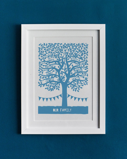 Personalised My Family Tree Print
