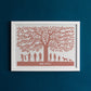 Personalised Family Tree Silhouette Print