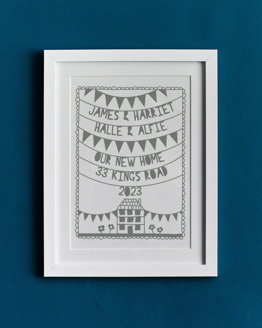 Personalised First New Home Print