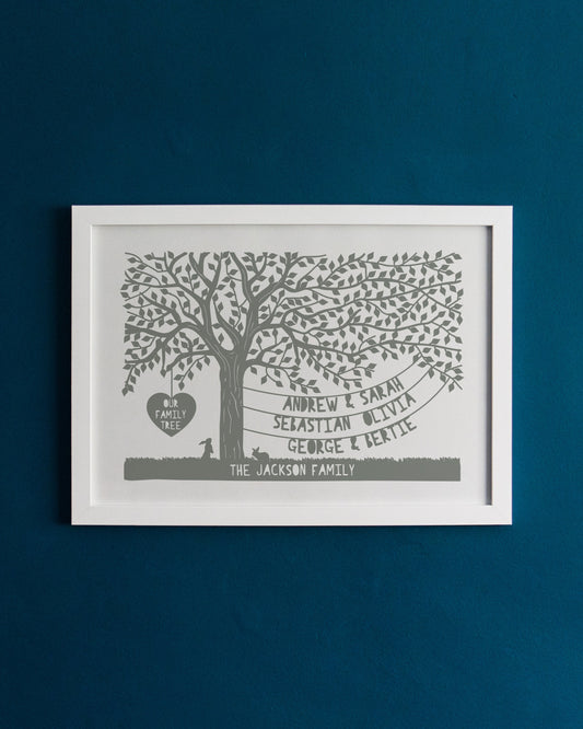 Personalised Family Tree Print
