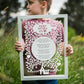 Personalised Christening Reading Poem Papercut
